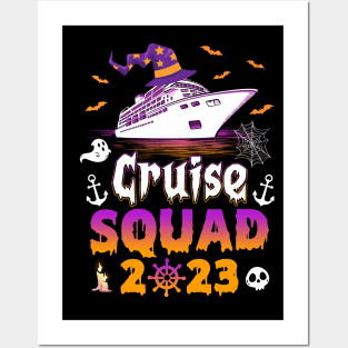 Halloween Cruise Squad 2023 Matching Family Cruising Crew Posters and Art
